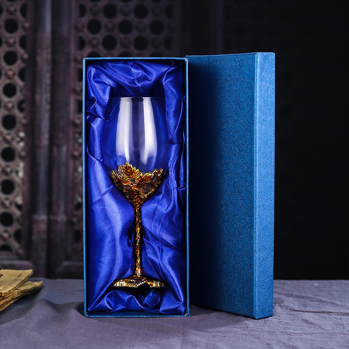 Enamel Red Wine Glass Decanter Set